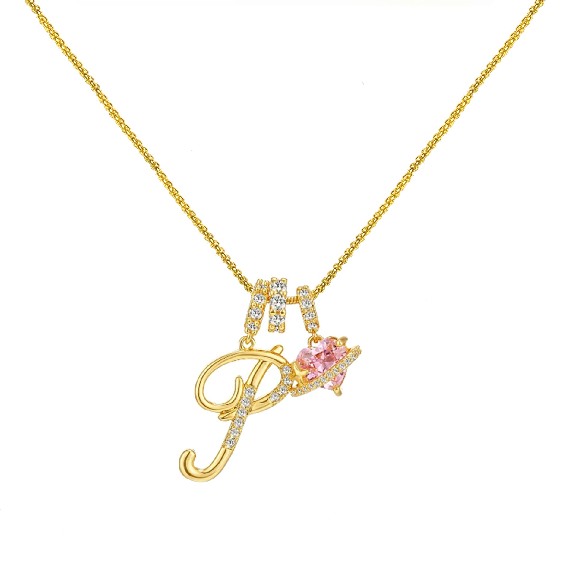 Shine bright with the Vibrant Initial Necklace! ✨