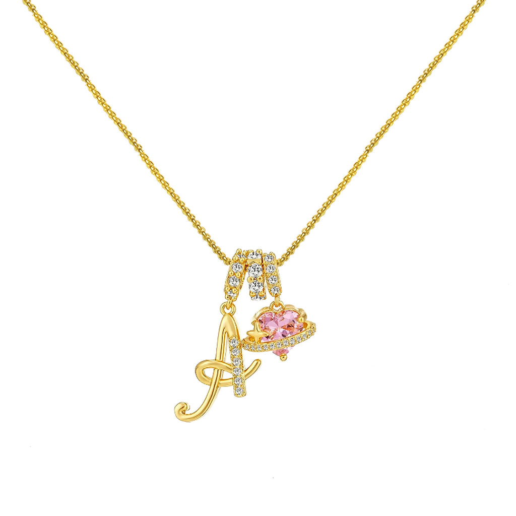 Shine bright with the Vibrant Initial Necklace! ✨